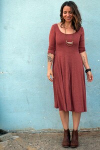 Meg wearing a Stasia Dress