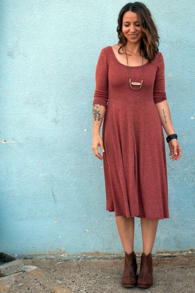 Meg wearing a Stasia Dress