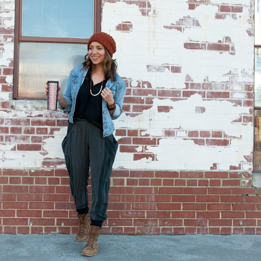 Arenite Pants Slim Hack Tutorial 4 Meg wearing Arenite Pants