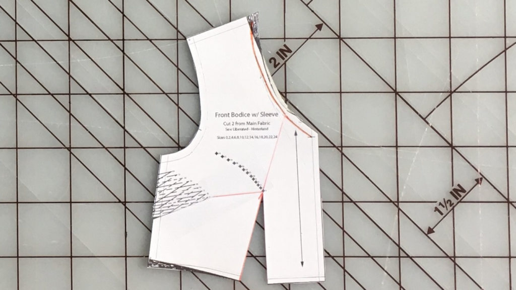 Hinterland Hack-a-thon: Make a V-neck dress with waist darts, elastic back, and widened sleeves 12