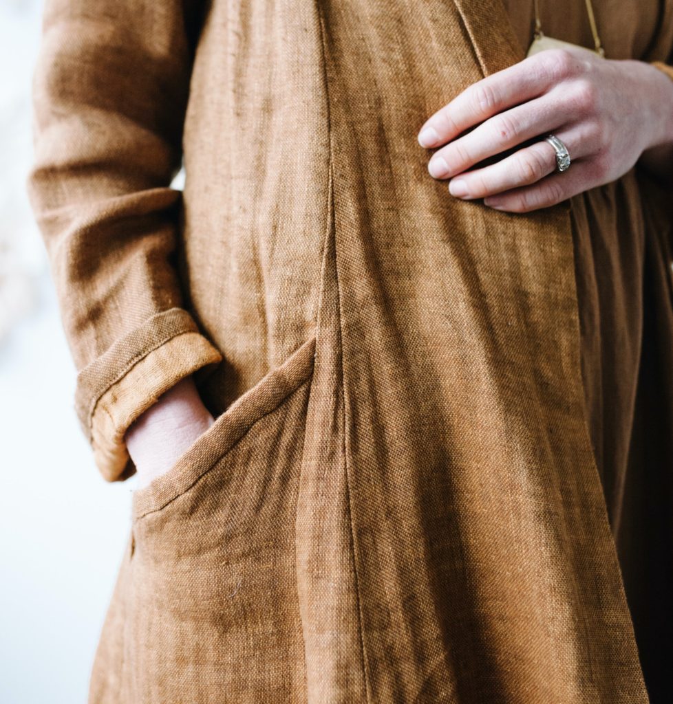 Lichen Duster Sew-Along Day 4: Pockets and Front 2