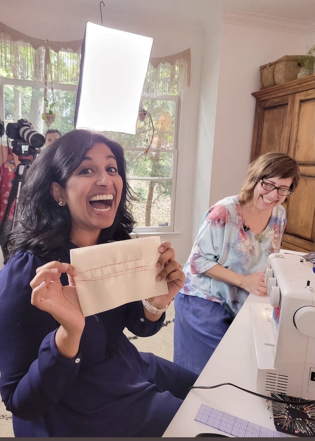 Learn to Sew Your Clothes Course Placement Quiz 13 Sophia, our Learn to Sew Your Clothes student, sewed her first practice seam ever!