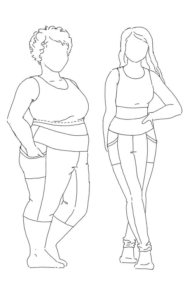 Limestone Leggings and Top Croquis