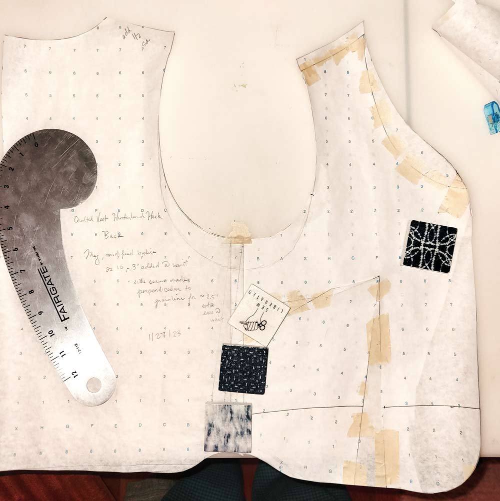 Draft and sew a fun quilted vest 7