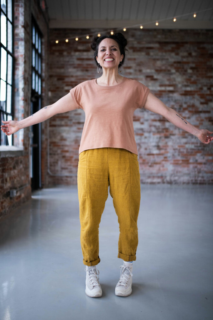 How to do a full bust adjustment on a knit t-shirt pattern 2
