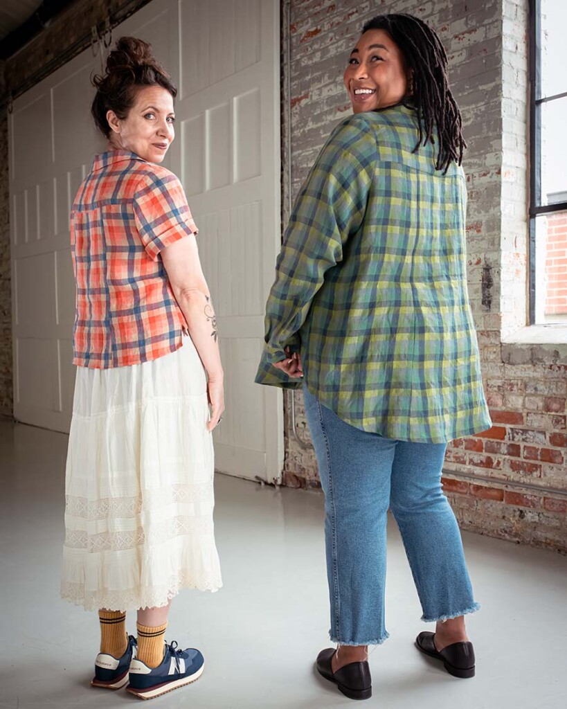 Meg and Ashley wearing Joanie Tops