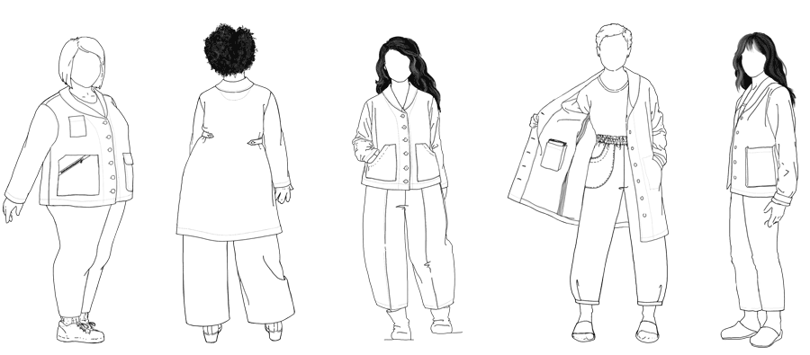 Sylvan Jacket croquis