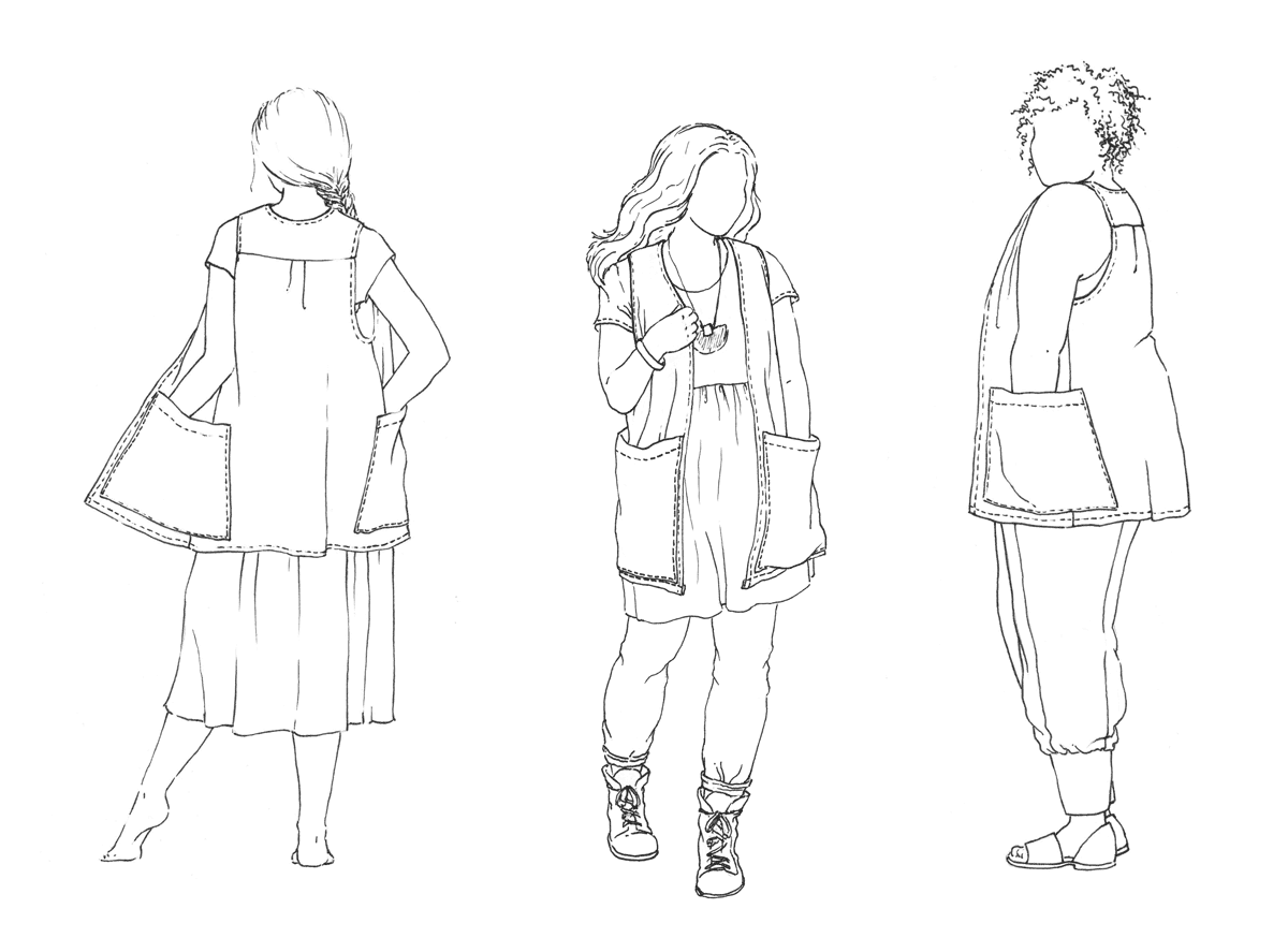 Forager Vest croquis