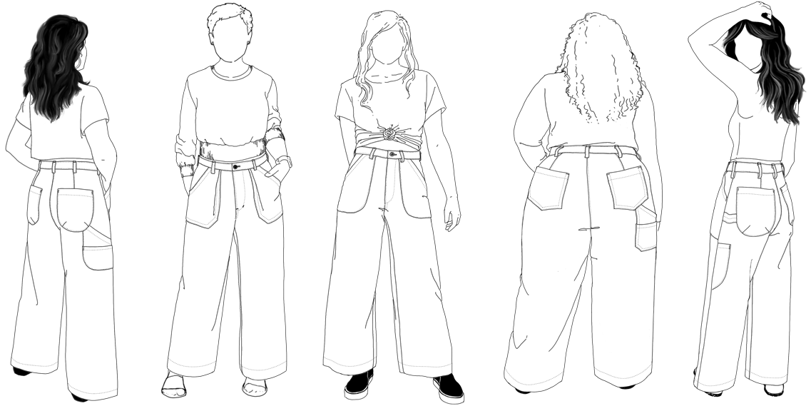 Pinyon Pants croquis