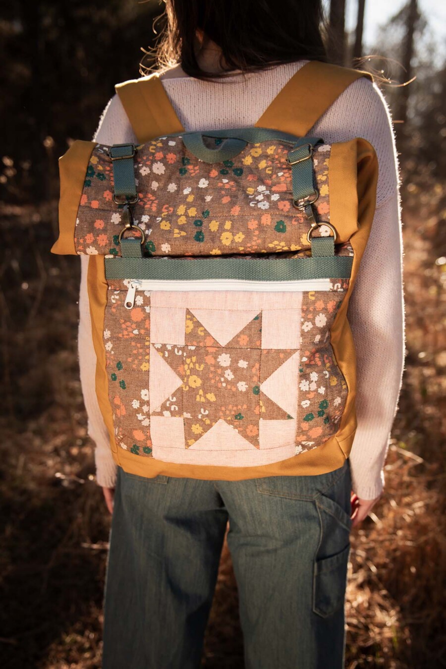 Elevenses quilted backpack without side pockets