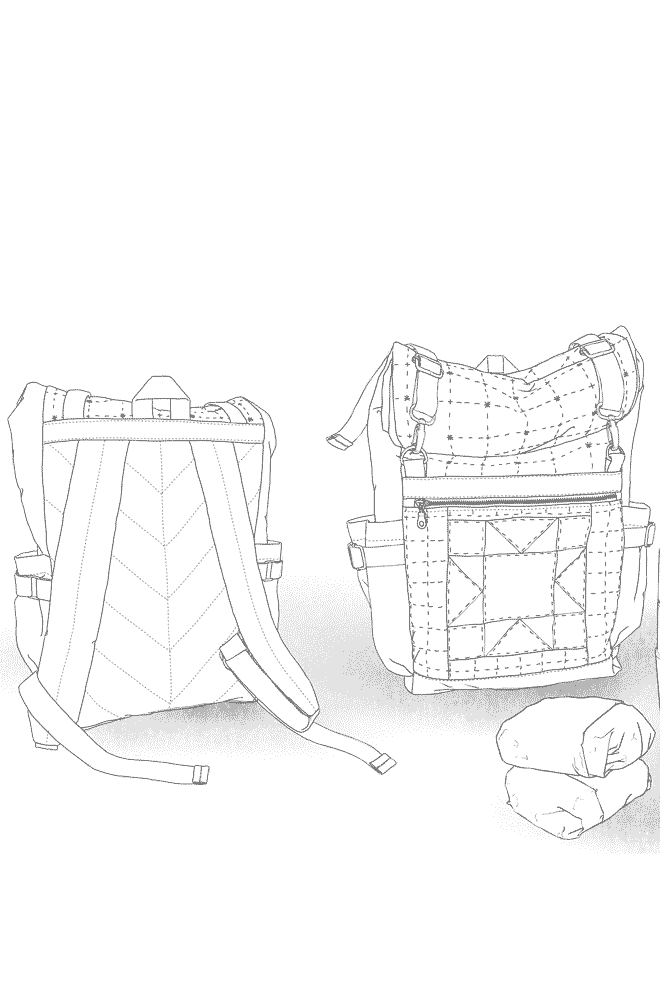 Elevenses Backpack croquis