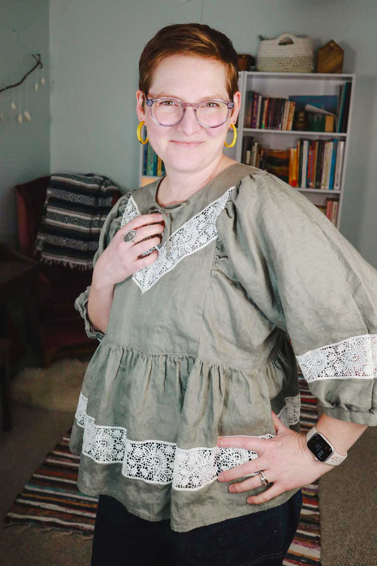 How to Insert Lace Into Any Garment: A Greenbrier Dress Hack - Sew ...