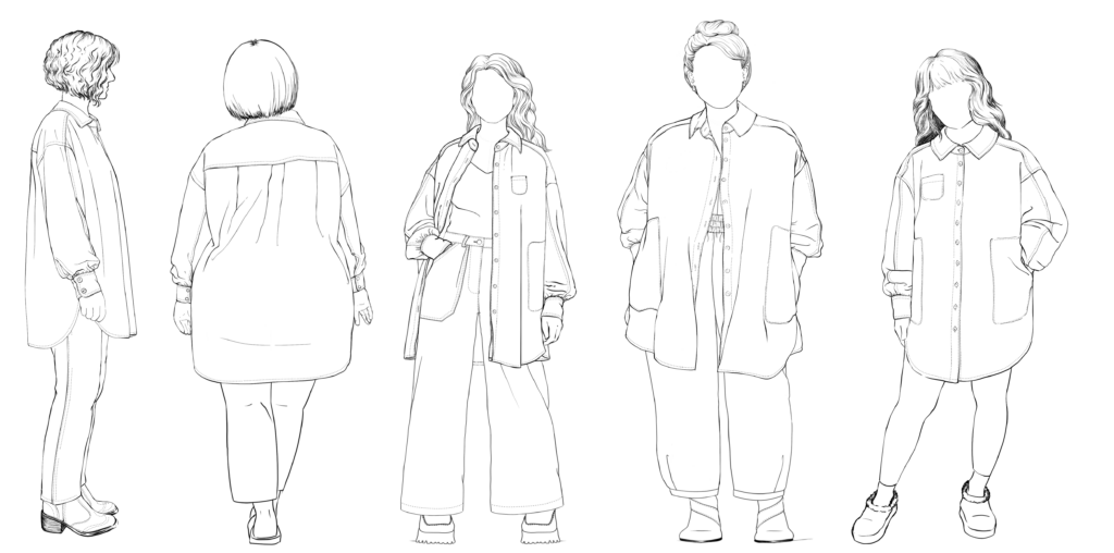 Slow Shirt croquis